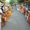 Procession celebrating the birth of Lord Krishna